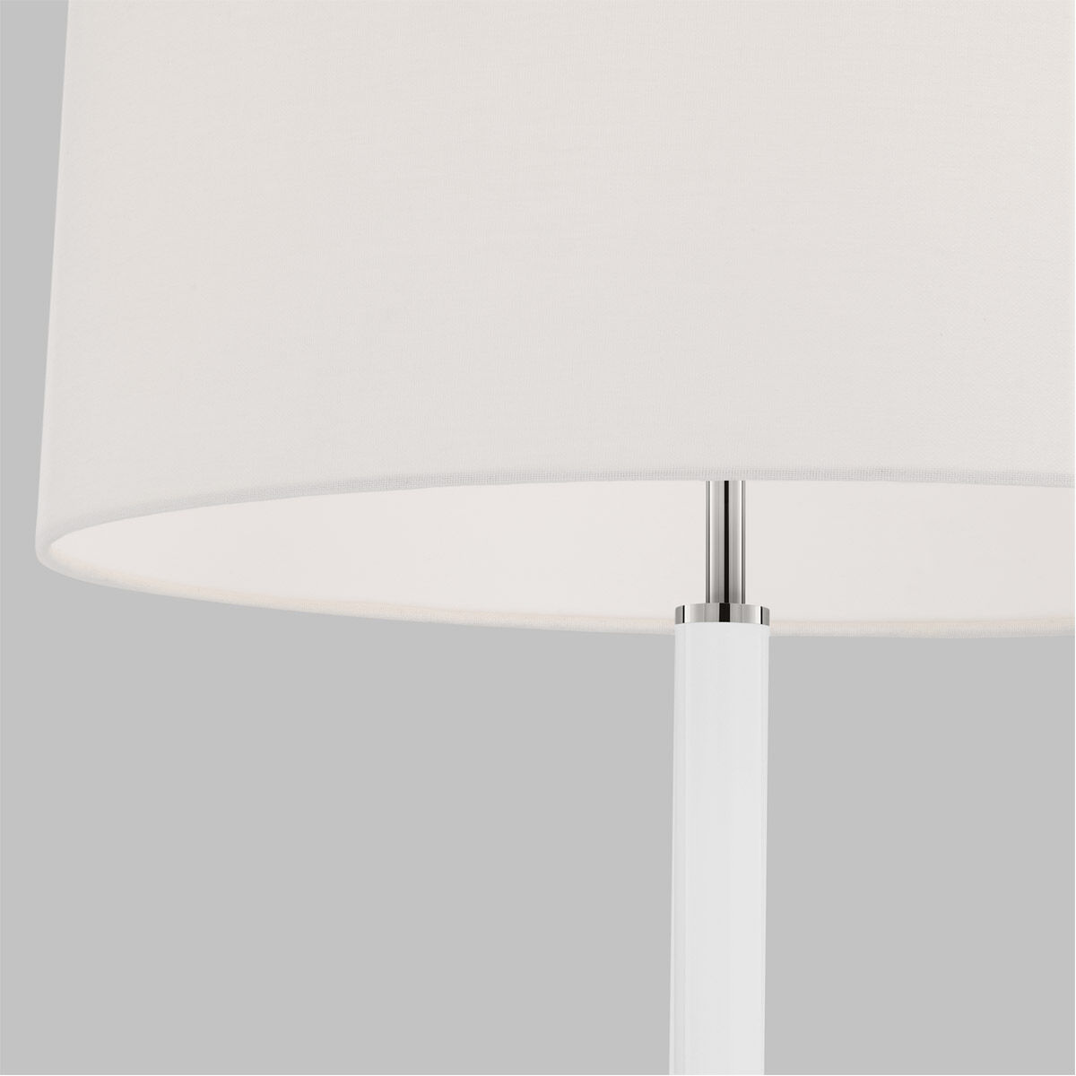 kate spade new york Monroe 61.88 inch 9 watt Polished Nickel Floor Lamp Portable Light in Polished Nickel / Gloss White