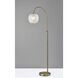 Magnolia 61.75 inch 100.00 watt Antique Brass Floor Lamp Portable Light