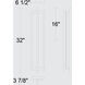 Dakota LED 32 inch Sand Black Wall Sconce