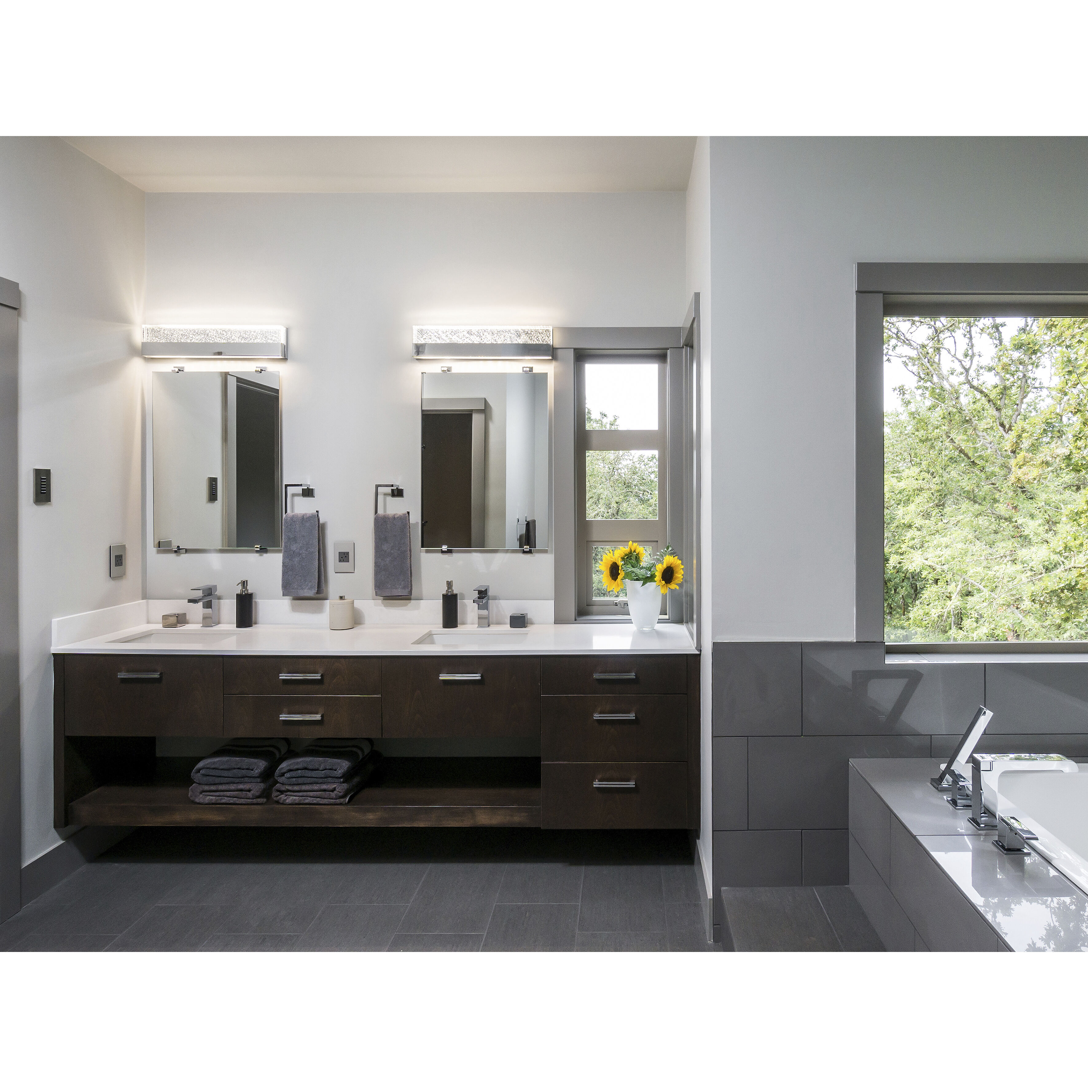 Fizz III LED 24 inch Polished Chrome Bath Vanity Light Wall Light