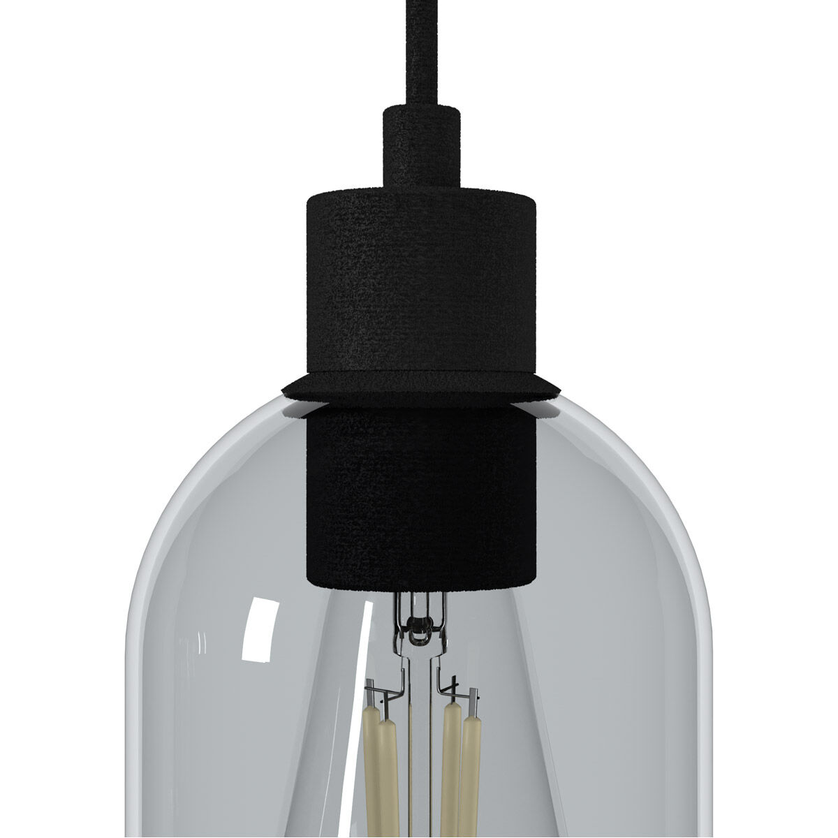 Lochemeade 3 Light 5 inch Natural Iron Linear Cluster Pendant Ceiling Light