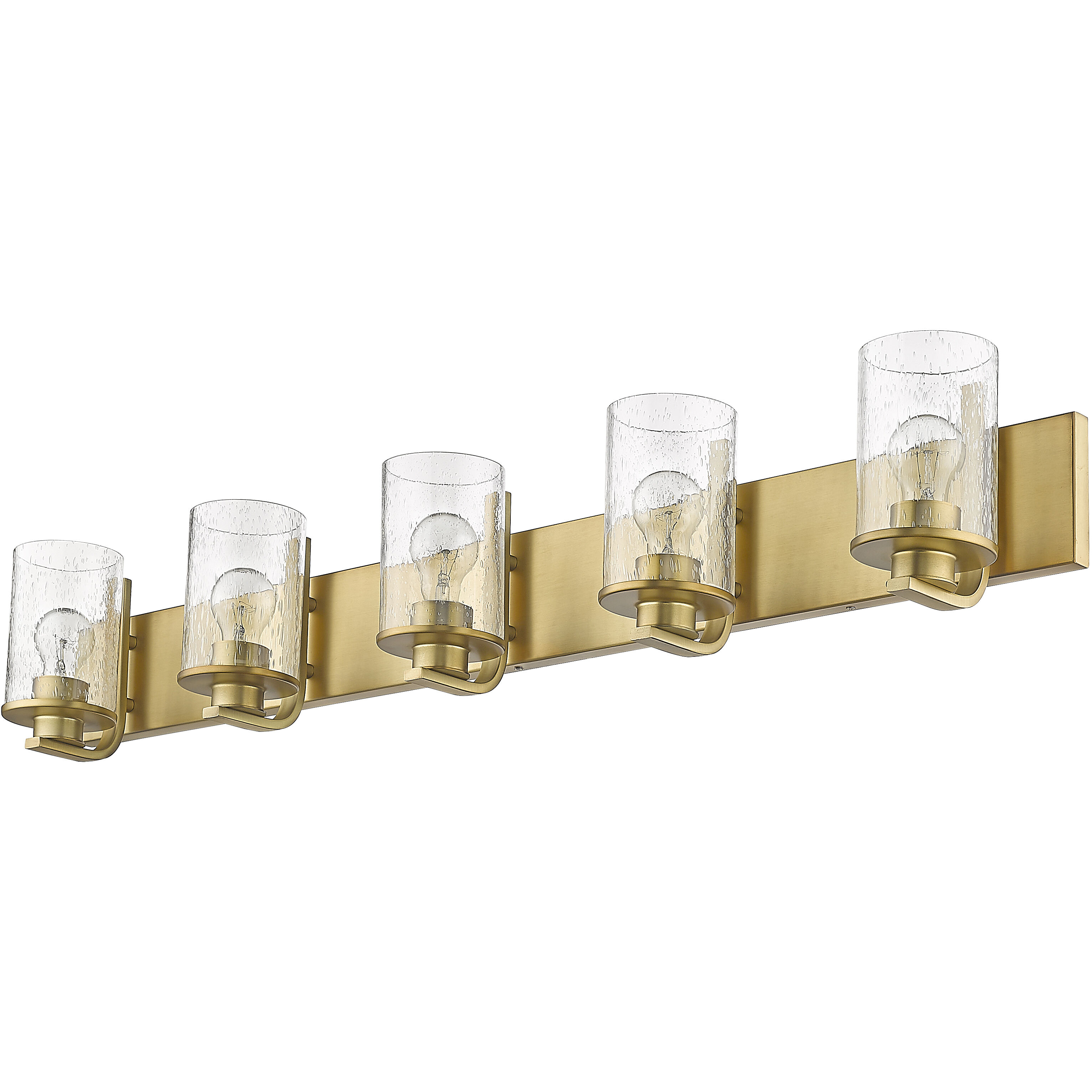 Beckett 5 Light 42 inch Olde Brass Vanity Wall Light