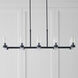 C&M by Chapman & Myers Geneva 10 Light 50 inch Aged Iron Linear Chandelier Ceiling Light