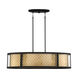 Grado 5 Light 14 inch Chrome Pendant Ceiling Light