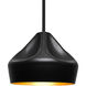 Lotus LED Black Stem Pendant Ceiling Light