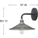 Rigby 1 Light 10 inch Aged Zinc with Antique Nickel Indoor Wall Sconce Wall Light
