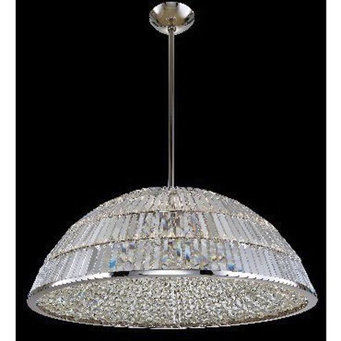 Doma 33 inch Polished Nickel Pendant Ceiling Light in Firenze Clear