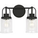 Anders 2 Light 14 inch Midnight Black Bath Vanity Wall Light