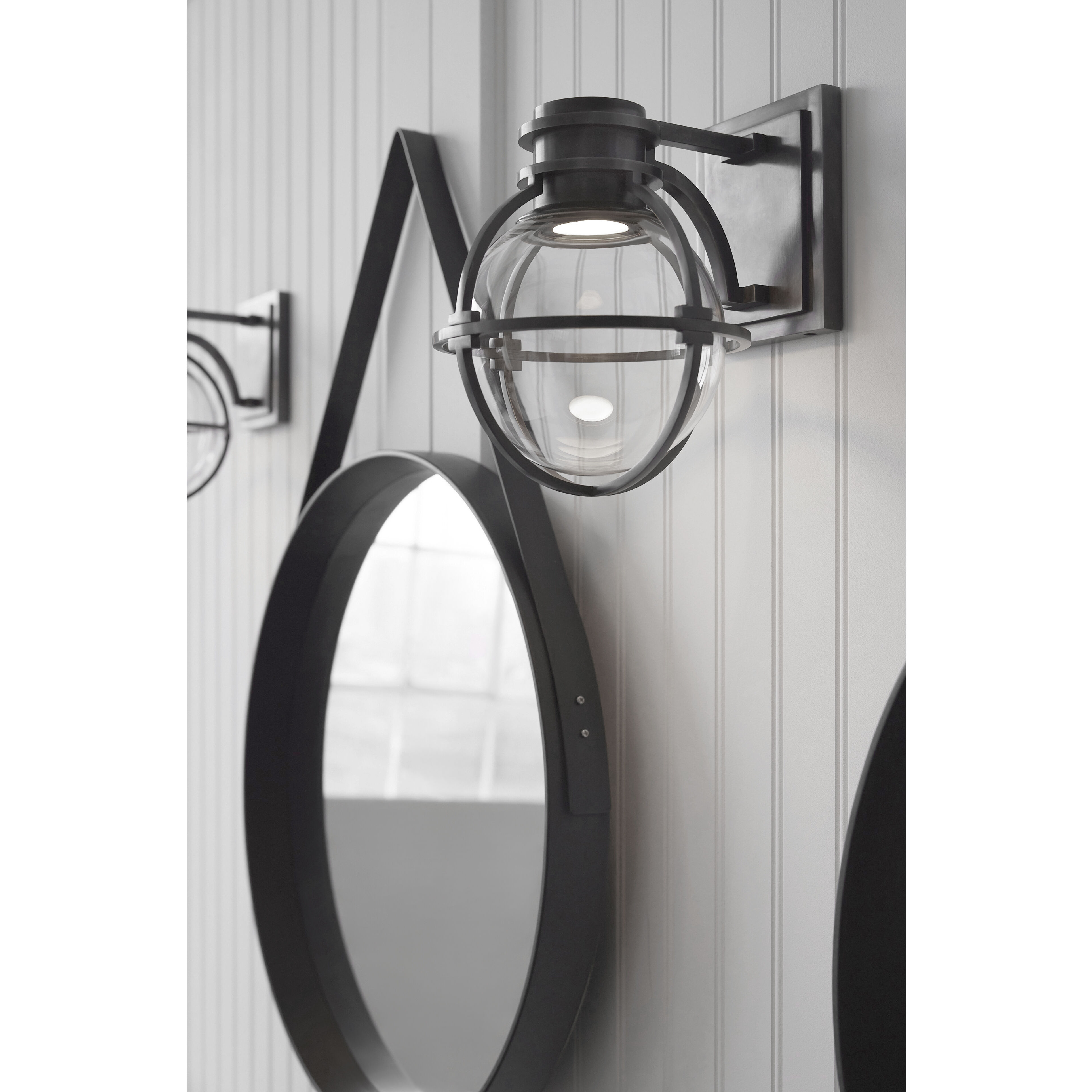 Chapman & Myers Gracie LED 6.5 inch Bronze Single Sconce Wall Light