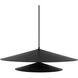Cruz Pendant Ceiling Light in Metal - Black and White, Spun Aluminum Shade