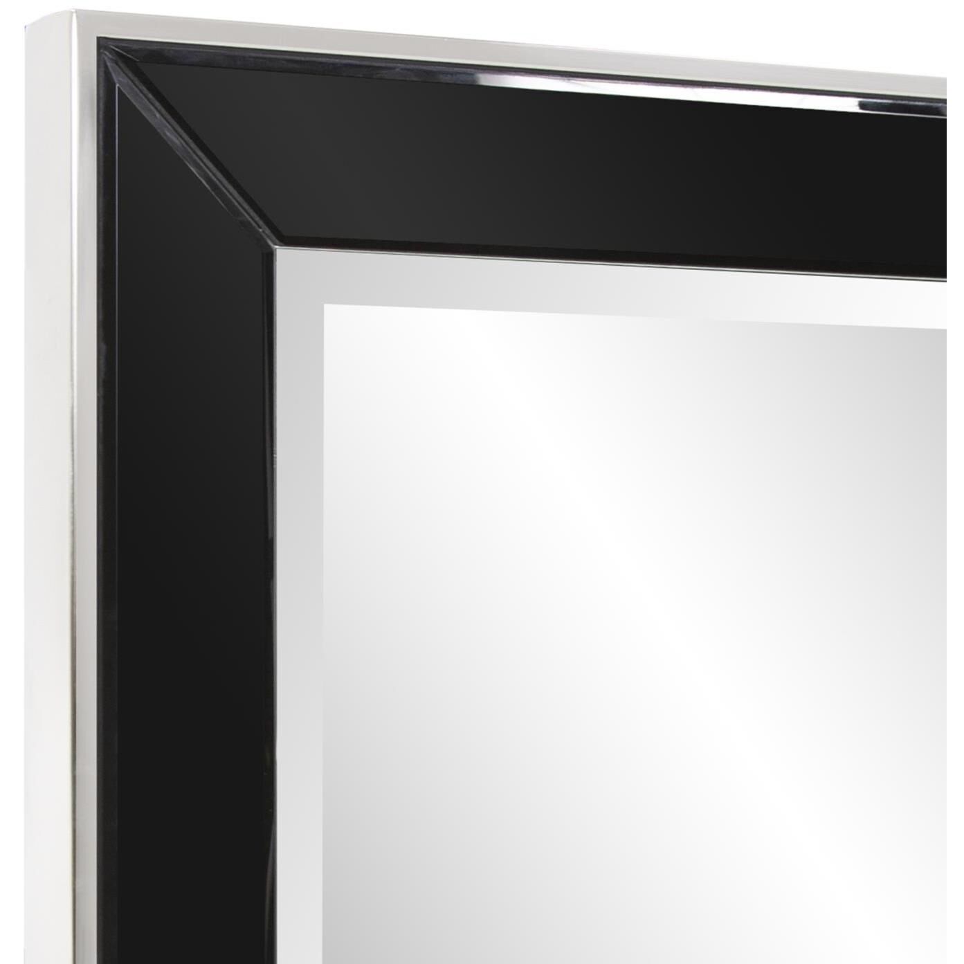 Square Devon 24 X 24 inch Black Mirror