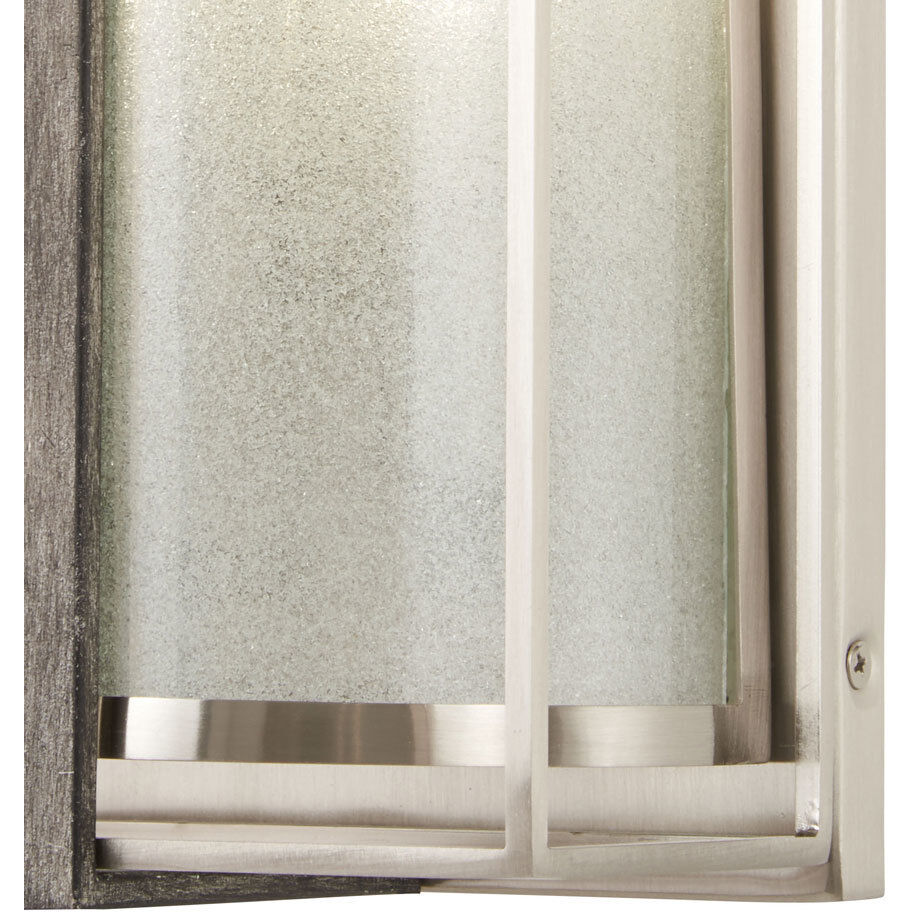 Tyson's Gate 3 Light 7 inch Brushed Nickel/Shale Wood Wall Sconce Wall Light