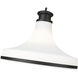 Reznor 1 Light 18 inch Matte Black Pendant Ceiling Light