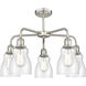 Ellery 5 Light 22.75 inch Satin Nickel Chandelier Ceiling Light in Seedy