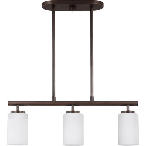 Oslo 3 Light 25 inch Bronze Island Pendant Ceiling Light