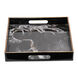 Effra Black and White Tray, Set of 2