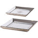 Violet Champagne Tray, Set of 2