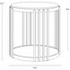 Naxos 22.5 X 22 inch White / Rustic Bronze Side Table