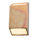 Ambiance Wall Sconce Wall Light, Open Top and Bottom Fixture, Tapered Rectangle