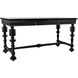 Portuguese 60 X 28 inch Hand Rubbed Black Desk, Small