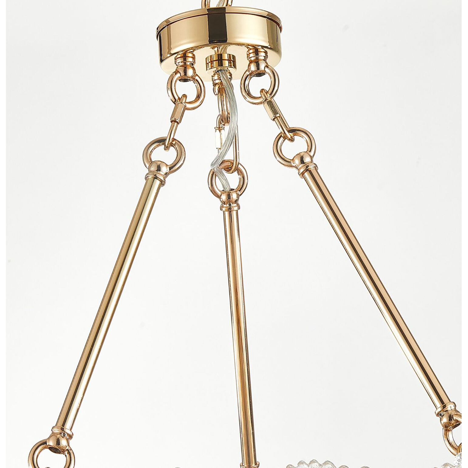 Bloom LED 31.5 inch Brass Chandelier Ceiling Light