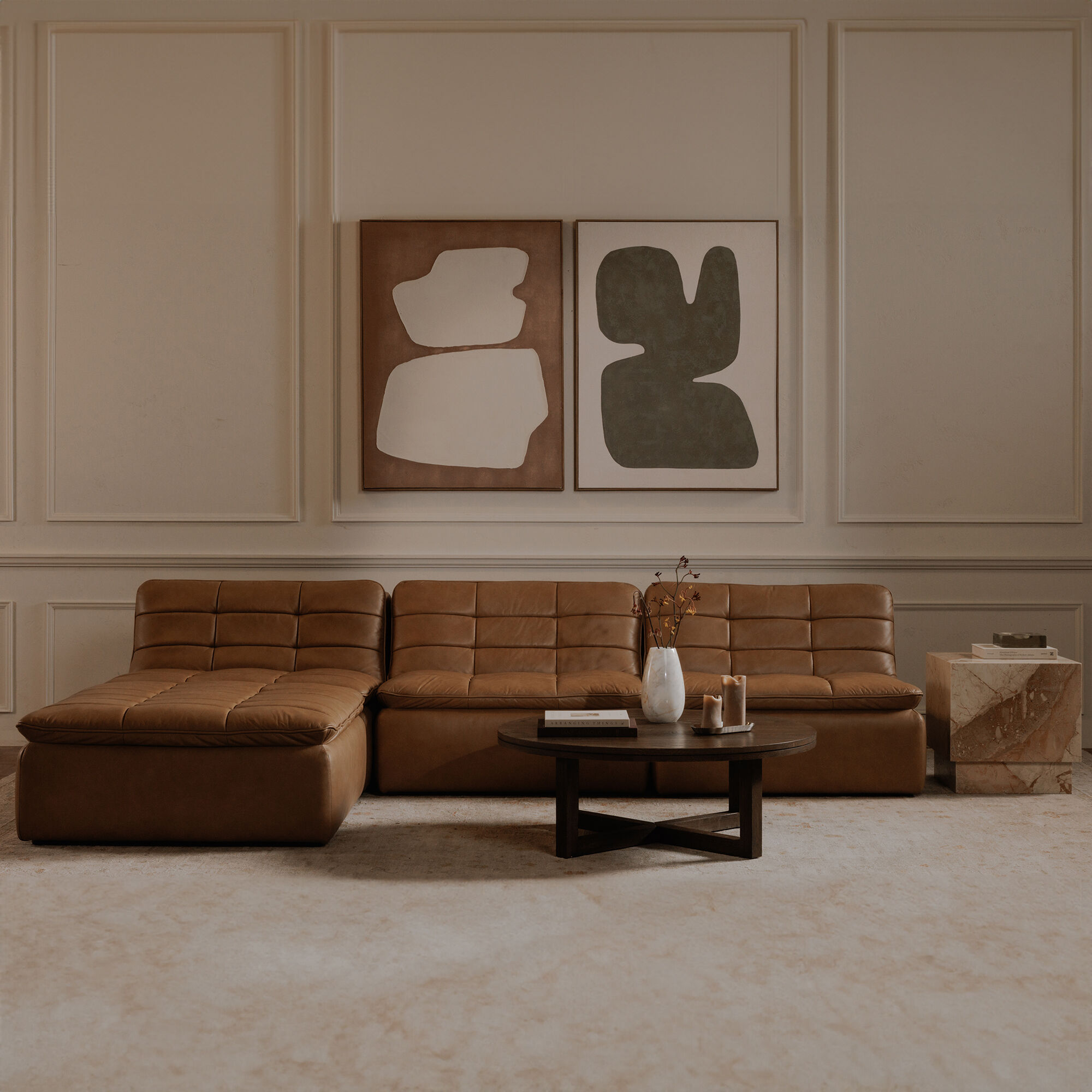 Lino Tan Slipper Chair