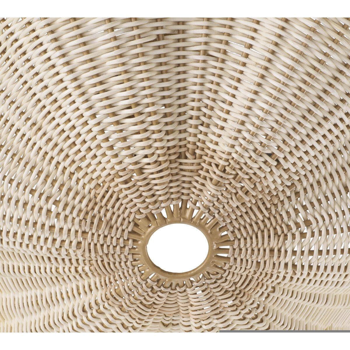Los Palmos 3 Light 31.89 inch Natural Rattan with Vintage Brass Chandelier Ceiling Light