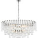 Julie Neill Lorelei LED 20.25 inch Polished Nickel Oval Chandelier Ceiling Light, Large
