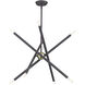 Soho 8 Light 24 inch Bronze with Antique Brass Accents Chandelier Ceiling Light