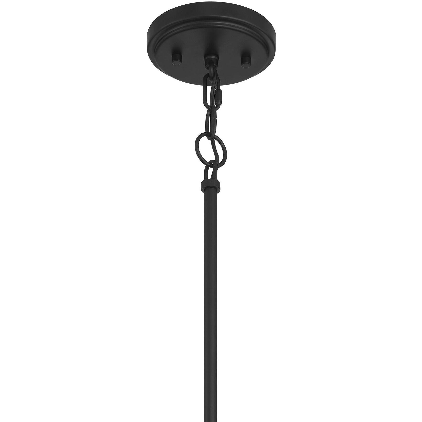 Scandinavian 1 Light 15 inch Matte Black Pendant Ceiling Light