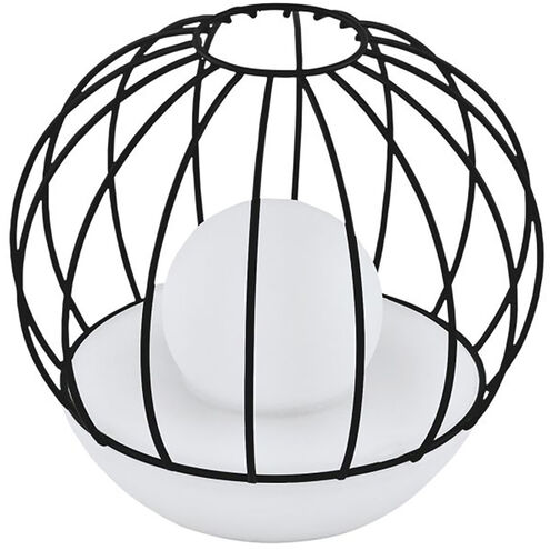 Solar 7 inch 0.20 watt Black Outdoor Table Lamp