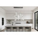 Rinkle LED 23.5 inch Brushed Gunmetal Multi-Light Pendant Ceiling Light