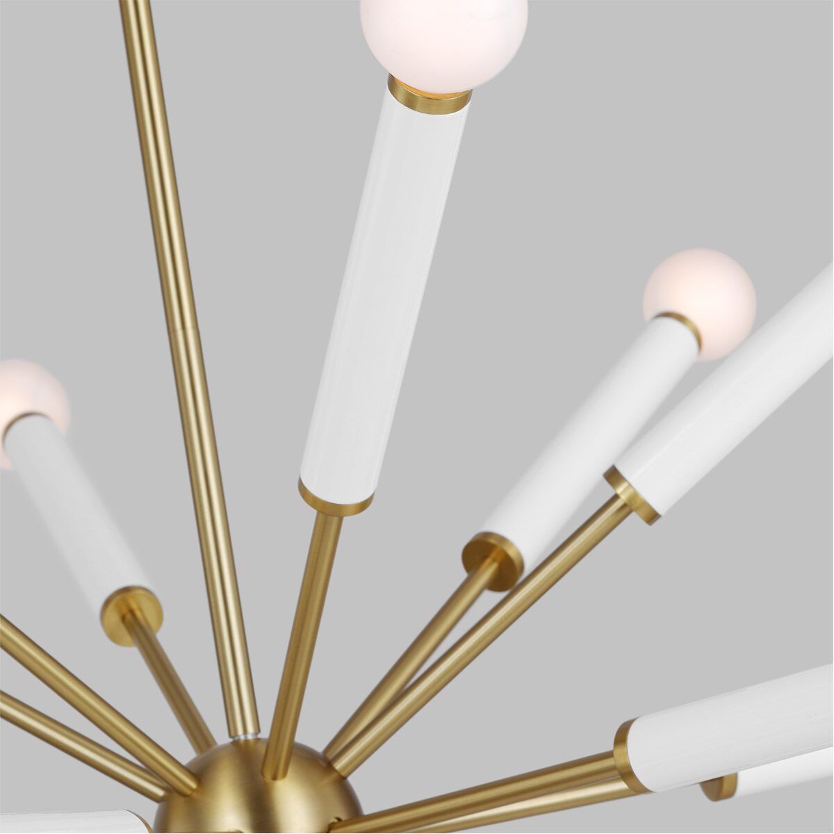 kate spade new york Monroe 18 Light 32.38 inch Burnished Brass Chandelier Ceiling Light in Burnished Brass / Gloss White