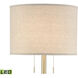 Below the Surface 63 inch 9.00 watt Polished Concrete with Antique Brass Floor Lamp Portable Light