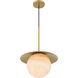Olenne 1 Light 14 inch Legacy Brass Pendant Ceiling Light