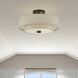 Bellingham 3 Light 15 inch Bronze Large Semi-Flush Ceiling Light, Large