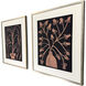 Creative Blossoms I Orange and Black and Rust Framed Art