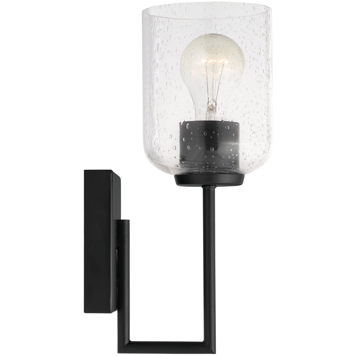 Carter 1 Light 5 inch Matte Black Sconce Wall Light