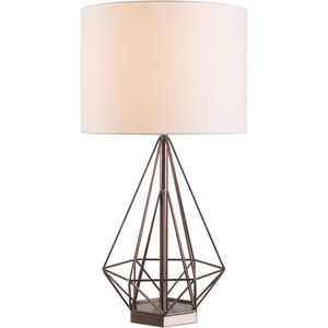 Pyramid 16 inch 150.00 watt Vintage Copper Table Lamp Portable Light
