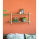 Two Tiers 36.2 X 20.5 X 9.8 inch Natural Shelf