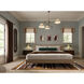 Birdie 3 Light 55 inch Aged Brass Chandelier Ceiling Light