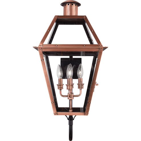 Rue De Royal 4 Light 29 inch Aged Copper Outdoor Wall Lantern