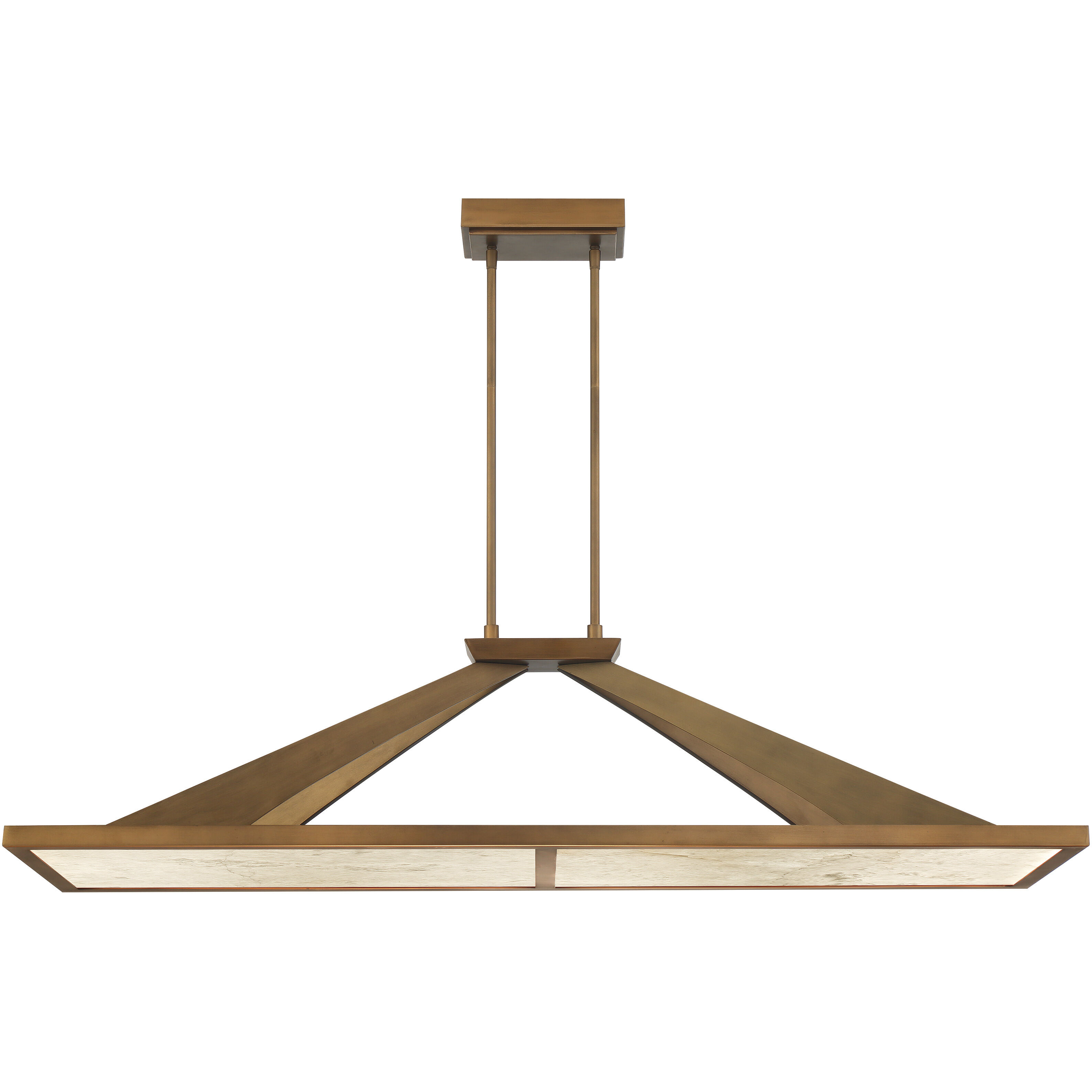 Stiles LED 48 inch Ashen Gold Island Chandelier Ceiling Light