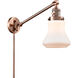 Bellmont 35 inch 3.50 watt Antique Copper Swing Arm Wall Light, Franklin Restoration