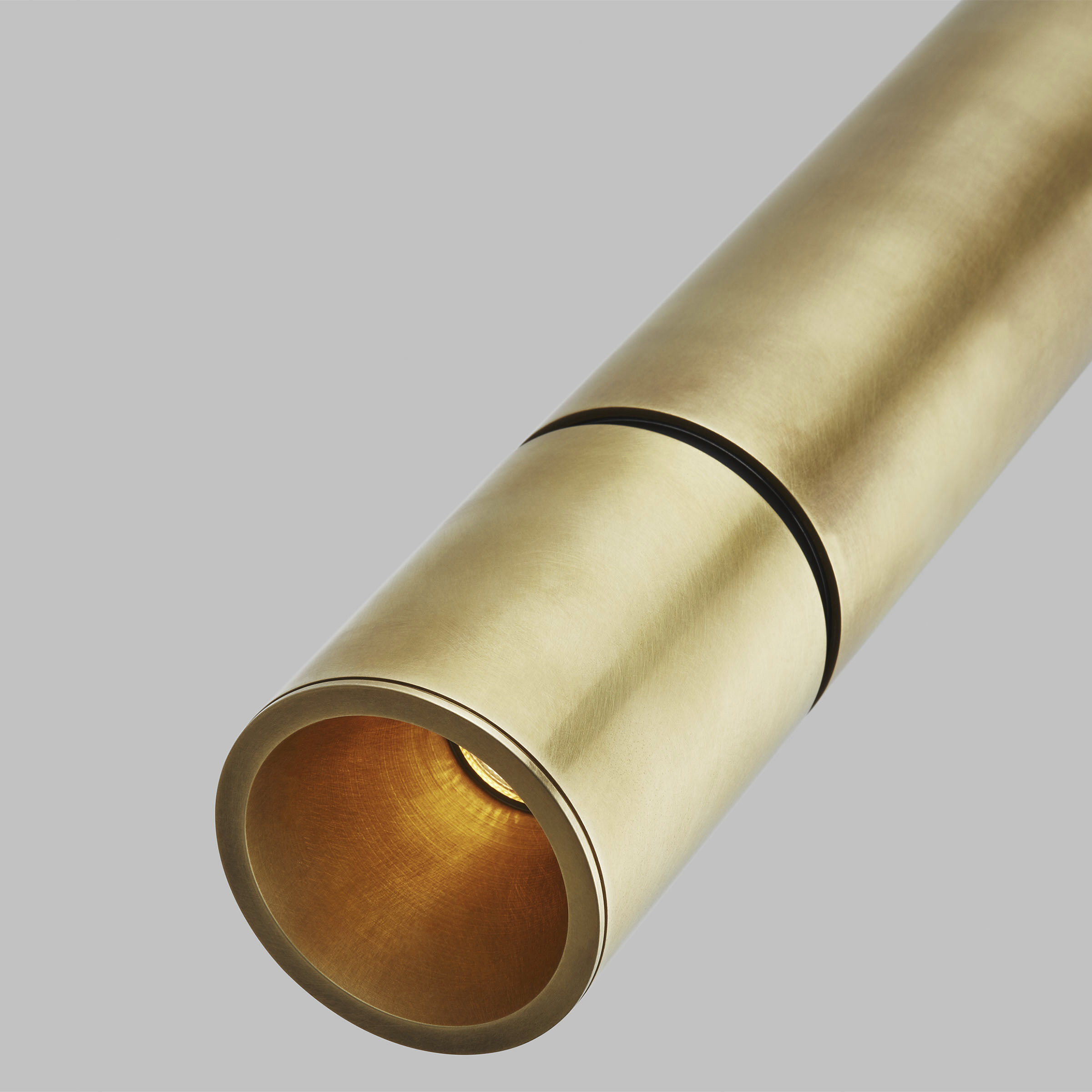 Mick De Giulio Sottile LED Natural Brass Pendant Ceiling Light, Integrated LED