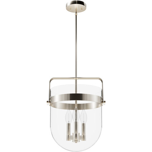 Karloff 3 Light 13.75 inch Brushed Nickel Pendant Ceiling Light