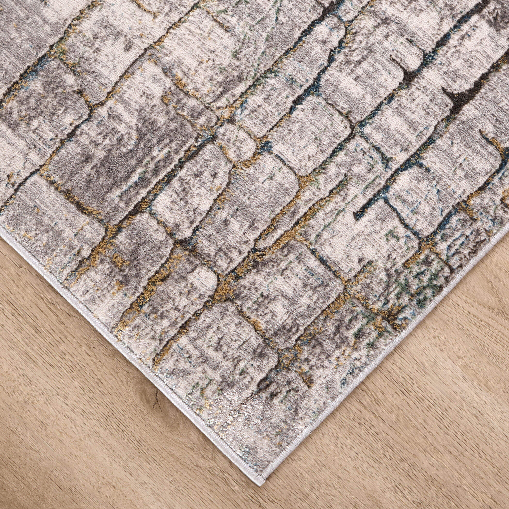 Adara 94 X 32 inch Mineral Tones Rug in 2 x 8