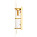 Utrecht 1 Light 22 inch Satin Brass Outdoor Wall Lantern