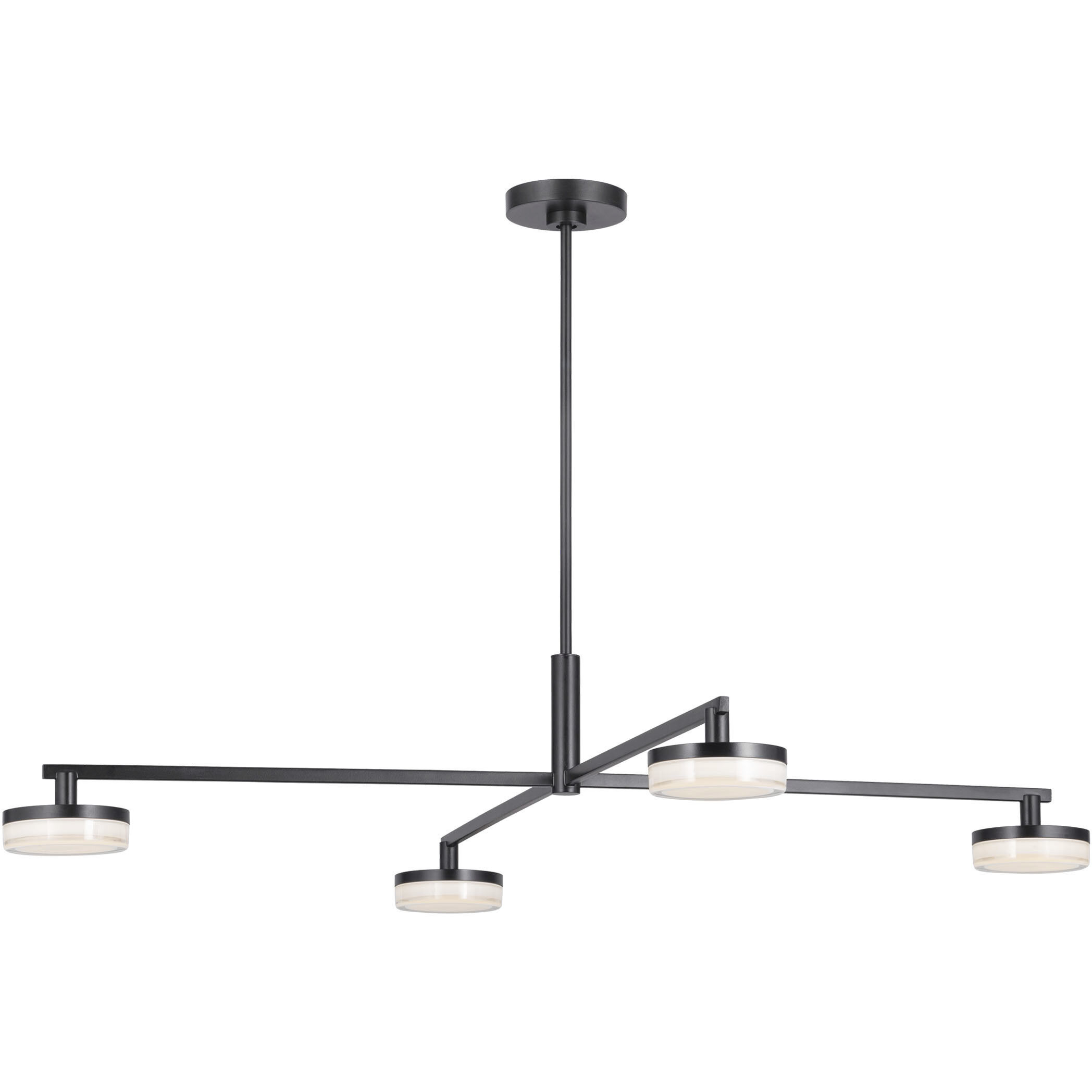 Sean Lavin Khan LED 34 inch Aged Iron Chandelier Ceiling Light