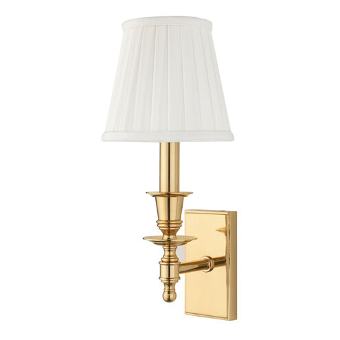 Ludlow 1 Light 5.5 inch Polished Brass Wall Sconce Wall Light